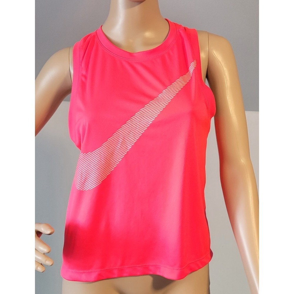 Nike Women's Hot Pink Lightweight‎ Athletic Tank Top Sleeveless Workout Shirt